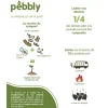 Seau à compost 3,5L crème - Pebbly
