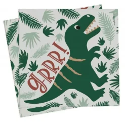Serviette Dino x20 - ScrapCooking