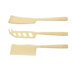 Set 3 couteaux à fromage doré cuivré - Artesa