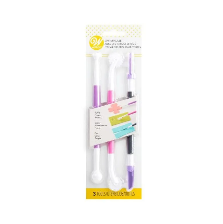 Set 3 outils pâte à sucre - Wilton