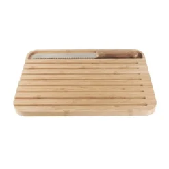 Set planche à pain bambou + couteau - Pebbly