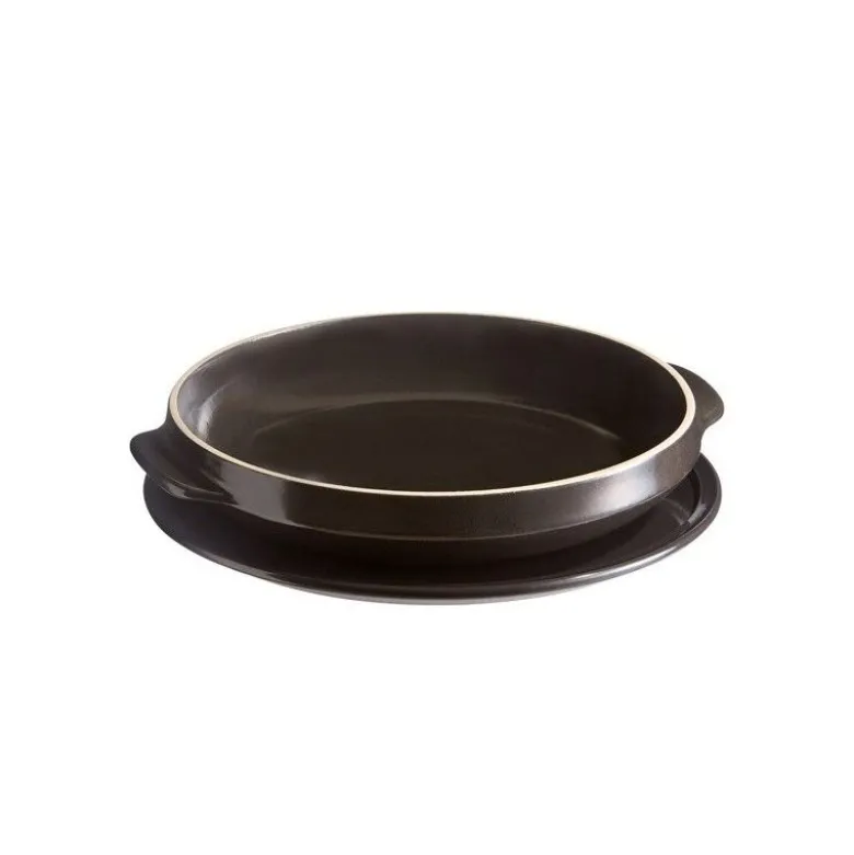 Set Tarte tatin Flame noir fusain - Emile Henry