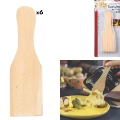 Spatule à raclette en bois x6 - Cook Concept