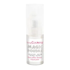 Spray colorant argent Magic poudre 10g colorant alimentaire de surface - ScrapCooking