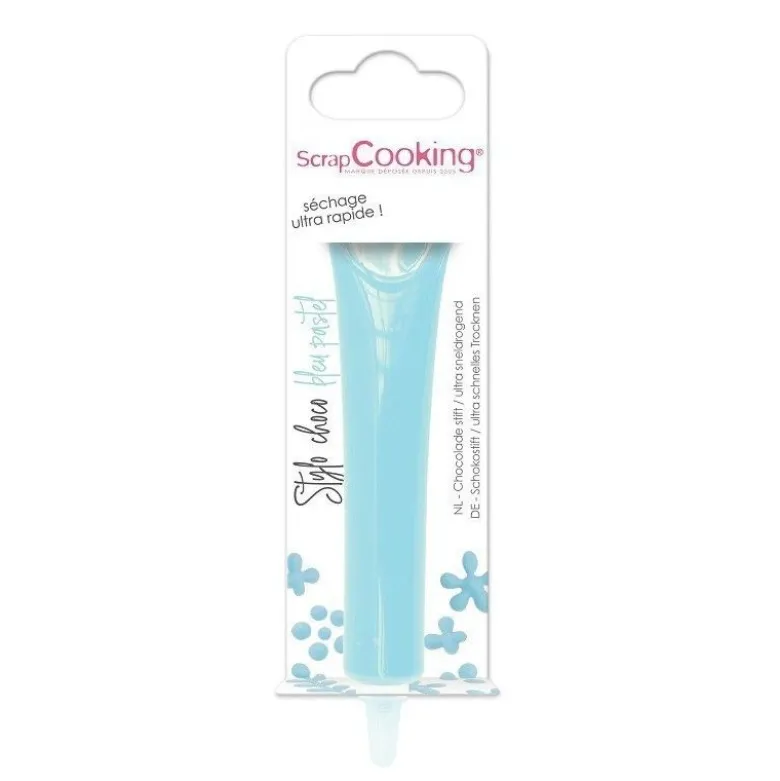Stylo choco bleu pastel 25g - ScrapCooking