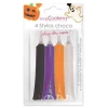 Stylo choco noir, violet, orange et blanc x4 - ScrapCooking