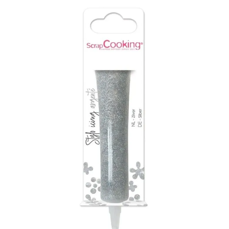 Stylo Icing argenté - ScrapCooking