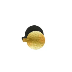 Support à gâteaux rond or/noir x10 8cm - ScrapCooking