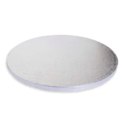 Support à gâteaux rond épais argenté 30cm - Scrapcooking