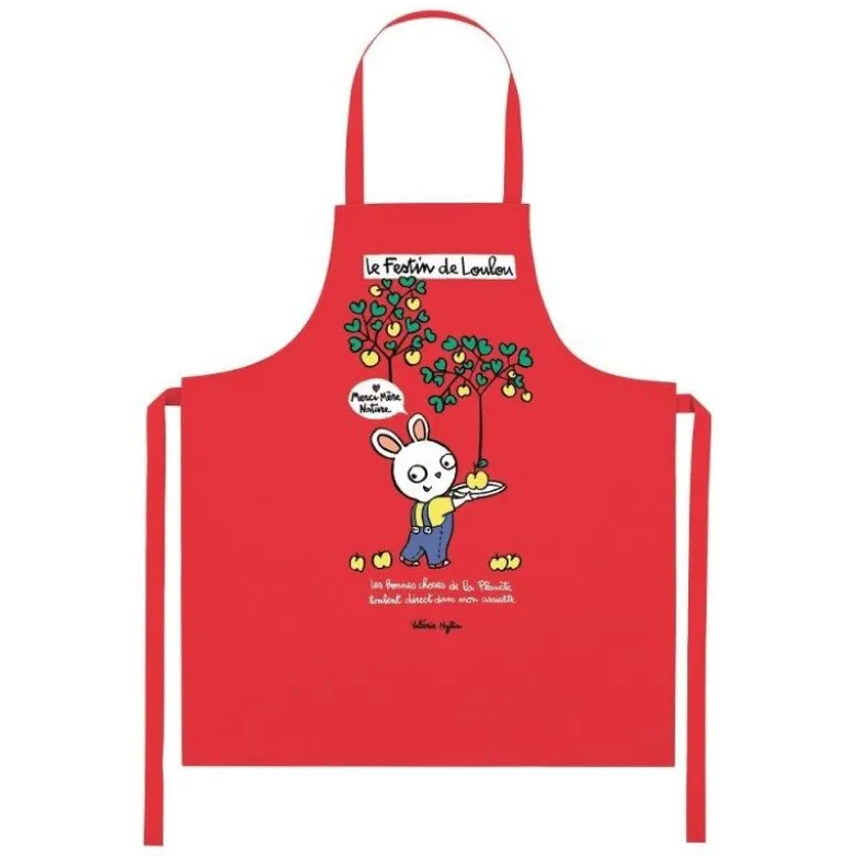 Tablier de cuisine enfant Le festin de Loulou - Alma Mater