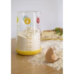 Verre mesureur 500ml base silicone - Pebbly