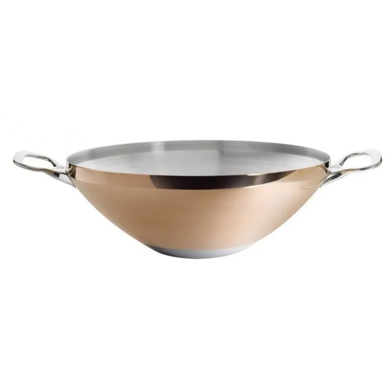 Wok cuivre 32cm Prima Matera De Buyer